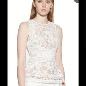 Aijek lace white blouse